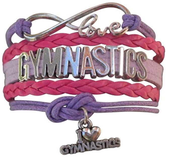 Girls Gymnastics Infinity Bracelet - Sportybella