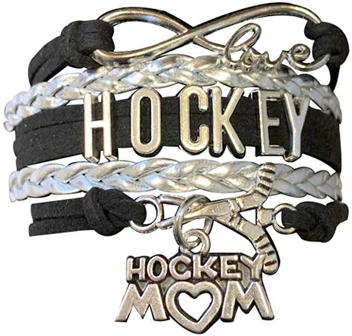 Ice Hockey Mom Bracelet  black