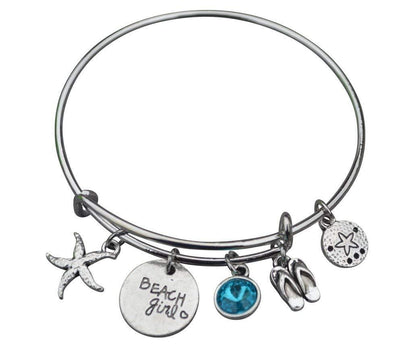 Life is Better at the Beach Bracelet, Beach Jewelry, Gift for Beach Girls - Infinity Collection