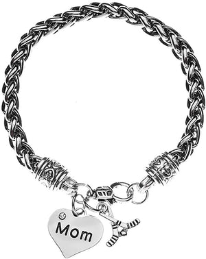 Ice Hockey Mom Charm Bracelet