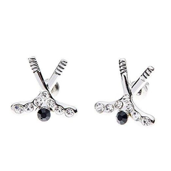 hockey earrings