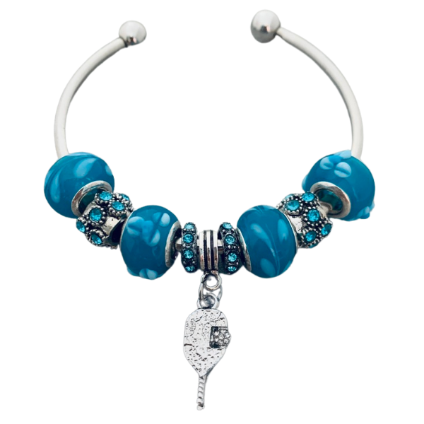 Pickleball Turquoise Beaded Bracelet