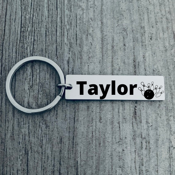 Personalized Bowling Keychain