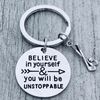 Golf keychain with golf charm