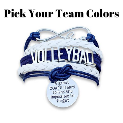 Volleyball Great Coach is Hard to Find  Bracelet - Pick Your Team Colors