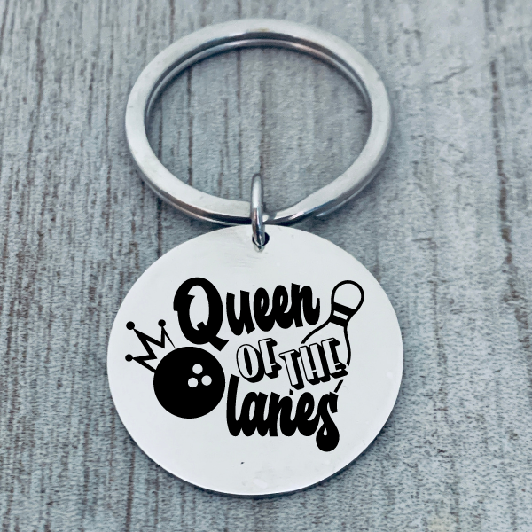 Bowling Queen Keychain