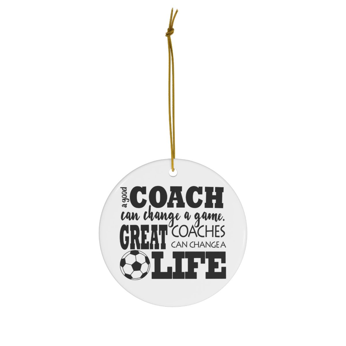 Soccer Coach Christmas Ornament