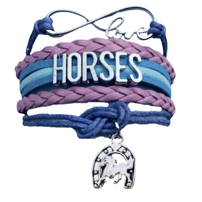 Horse Infinity Charm Bracelet - Pick Charm