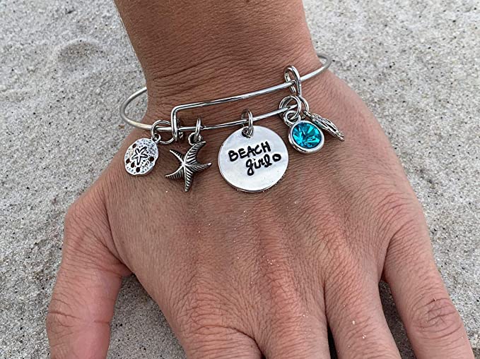 Life is Better at the Beach Bracelet, Beach Jewelry, Gift for Beach Girls - Infinity Collection