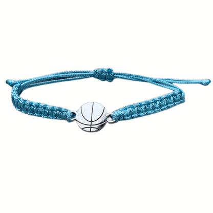 Basketball Rope Bracelet in Light Blue Color