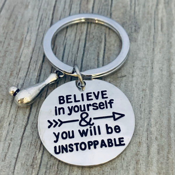 Bowling Keychain -Believe in Yourself