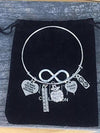 Teacher Big Heart Bangle Bracelet - Infinity Collection