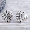 Basketball Rhinestone Earrings - Sportybella