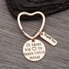 Teacher Keychain, It Takes a Big Heart to Help Shape Little Minds Rose Gold Jewelry - Infinity Collection