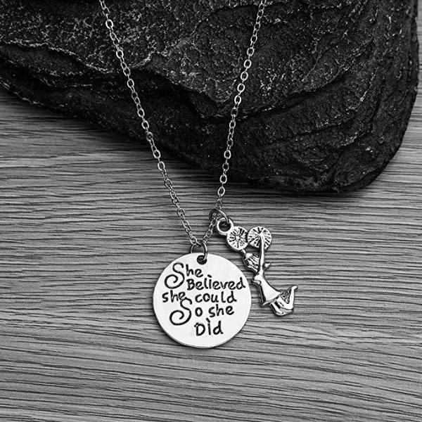 Cheer She Believed She Could So She Did Necklace - Sportybella