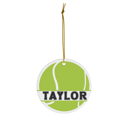 Personalized Christmas Ornament - Tennis Ball