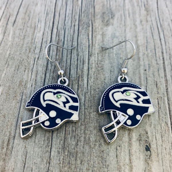Seattle Seahawk Earrings