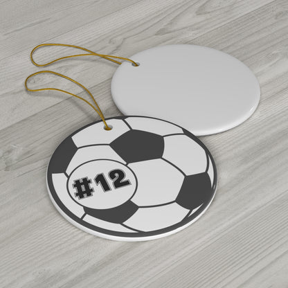 Personalized Soccer Christmas Ornament