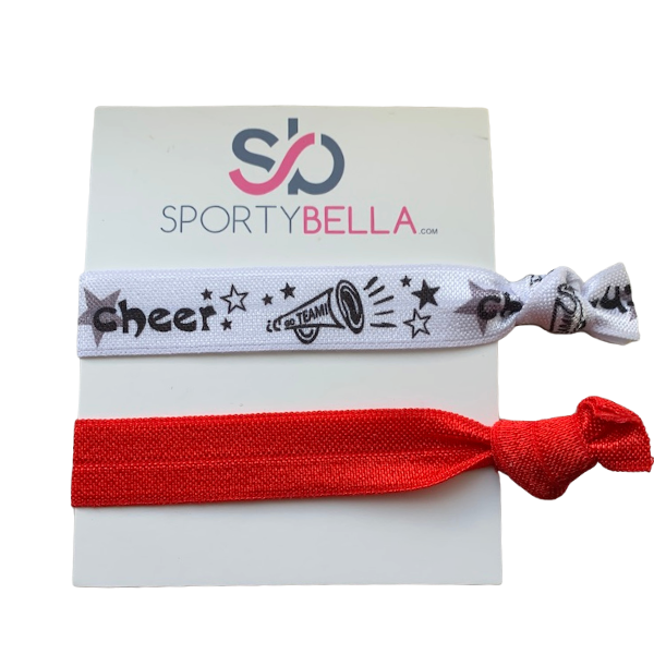 red cheer hair ties