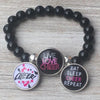 Cheer Interchangeable Snap Charm Bracelet - Sportybella