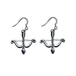Archery Earrings- Bow and Arrow Charm Dangle Earrings