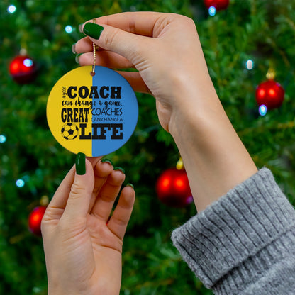 Soccer Coach Ornament, Personalized Soccer Coach Christmas Ornament
