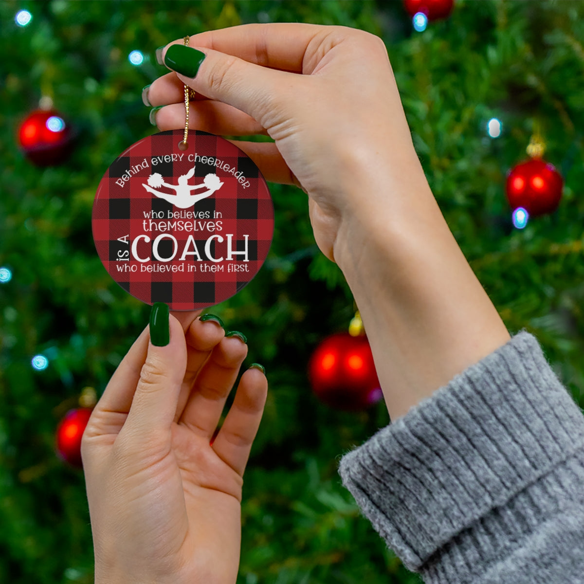 Cheer Coach Christmas Ornament