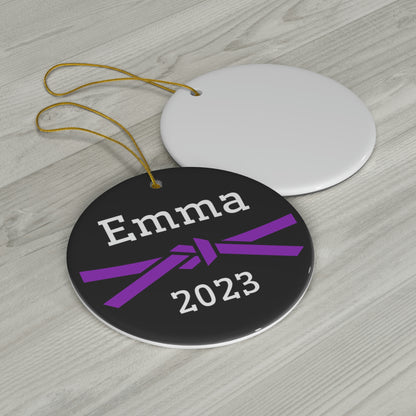 Karate Ornament, 2024 Personalized Karate Christmas Ornament,