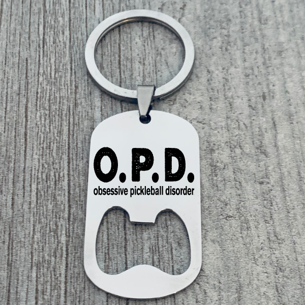Pickleball Keychain - Obsesive Pickleball Disorder