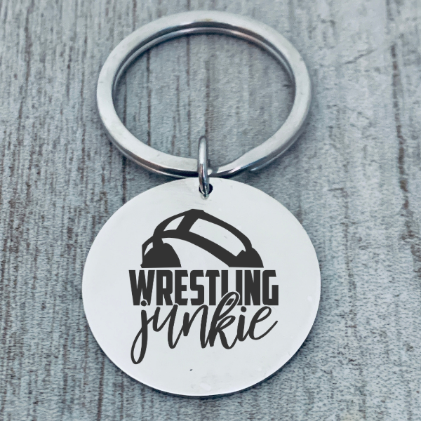 Wrestling Junkie Keychain