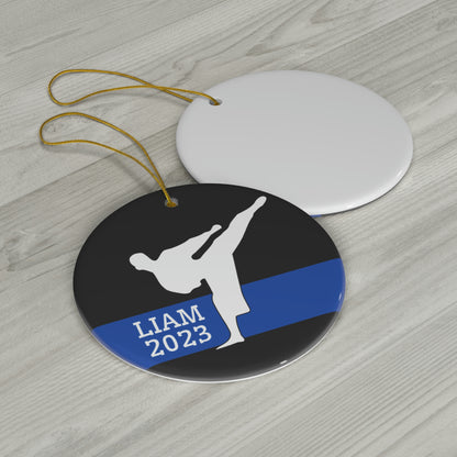 Karate Ornament, 2024 Personalized Karate Christmas Ornamen