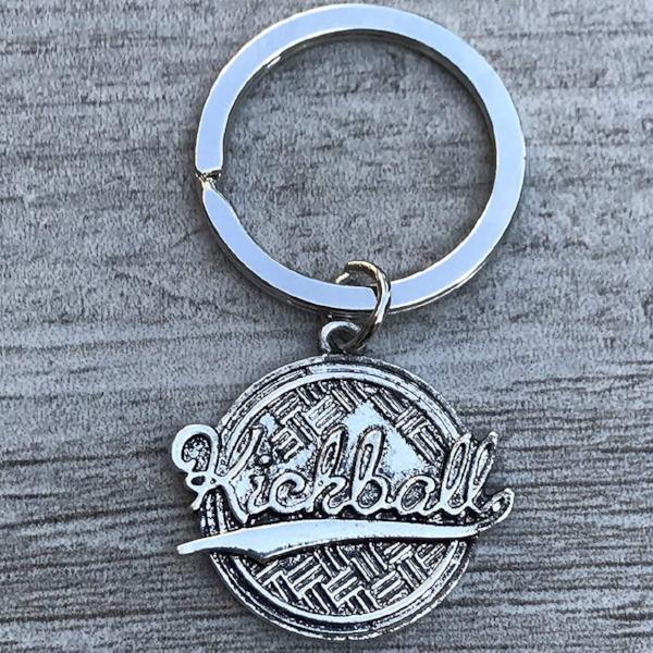 Kickball Charm Keychain