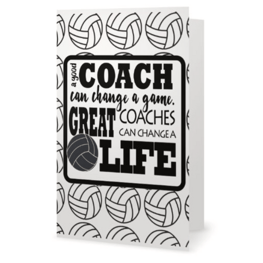 A Good Coach Volleyball Card