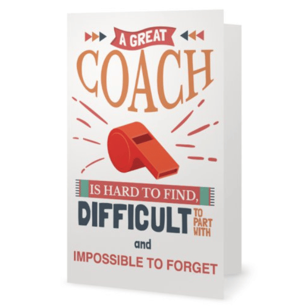 A Great Coach is Hard to Find Card