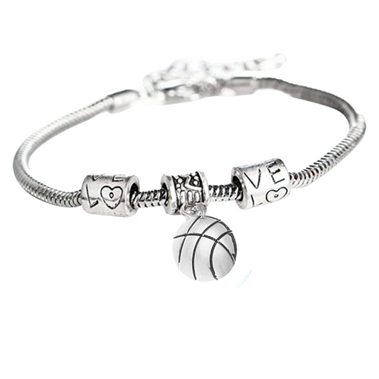 Basketball Love Charm Bracelet