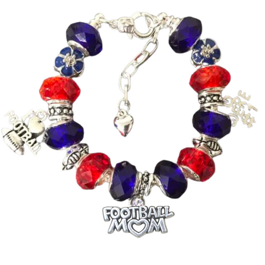 Beaded Football Bracelets, Custom Football Bracelets, NFL Football, Co –  Doohickies & Such