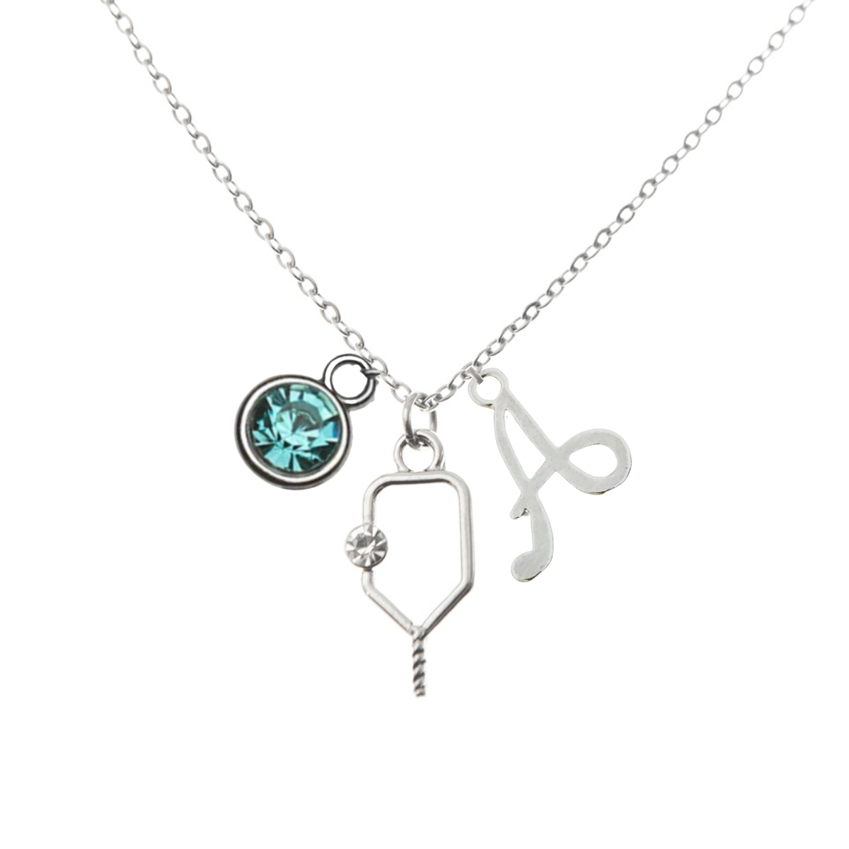 Personalized Pickleball Charm Necklace