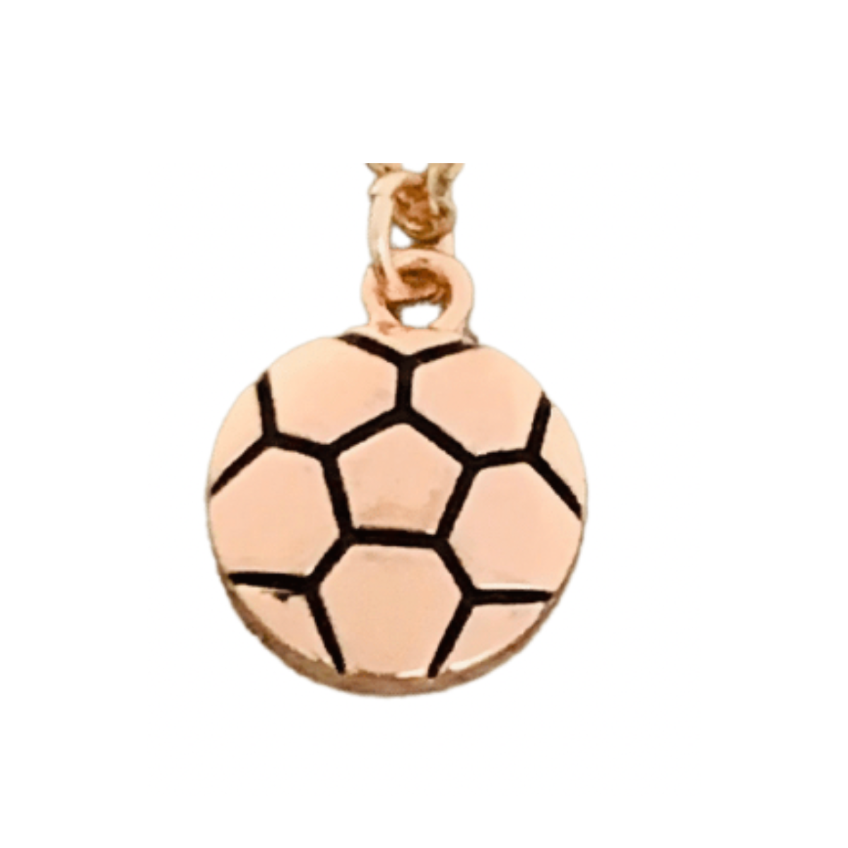 Soccer Ball Charm - Rose Gold