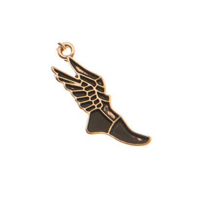 Track and Field Charm - Rose Gold
