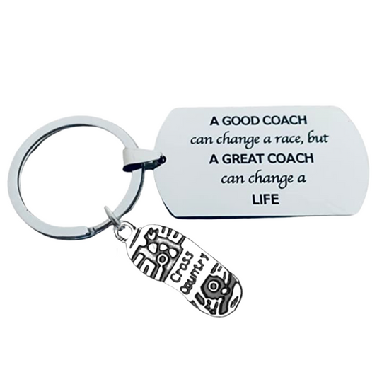Cross Country Coach Keychain - Change Life