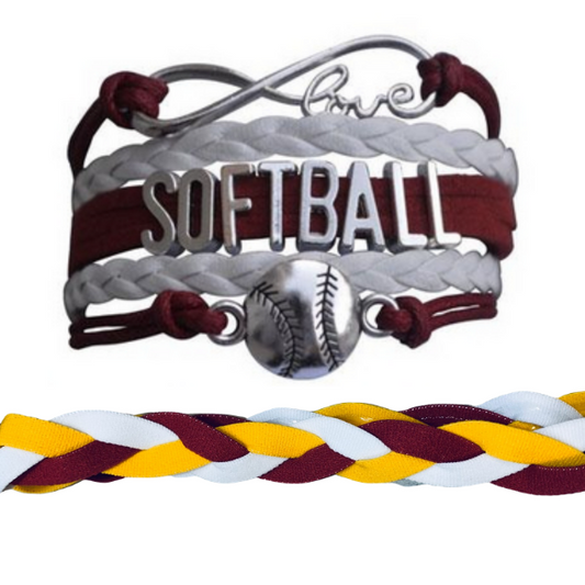 Softball Jewelry Set (Bracelet & Headband) - Sportybella