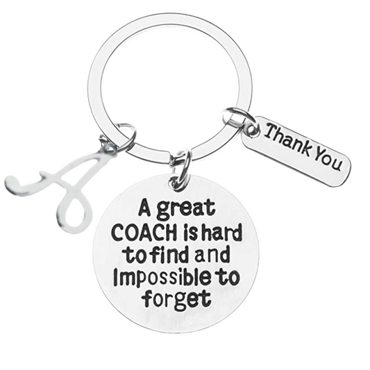 Personalized Coach Keychain - Great Coach is Hard to Find Coach Keychain