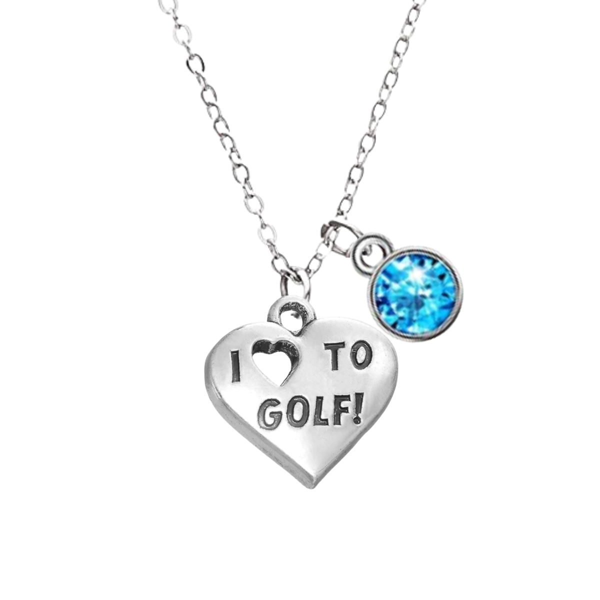 Love Golf Birthstone Necklace