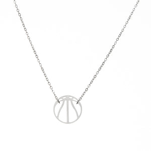 Dainty Basketball Stainless Steel Necklace