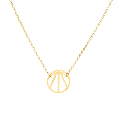 Dainty Basketball Stainless Steel Necklace