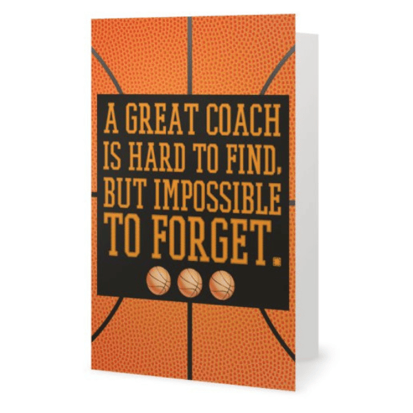 Basketball Coach Card