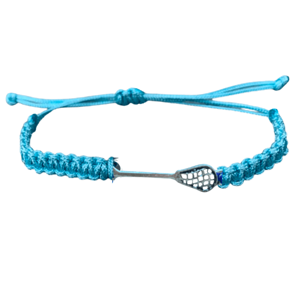 Lacrosse Rope Bracelet in Light Blue Color