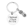 Cross Country Keychain- I Believed I Could So I Did - Sportybella