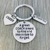 Cheer Great Coach is Hard to Find But Impossible to Forget Keychain - Sportybella