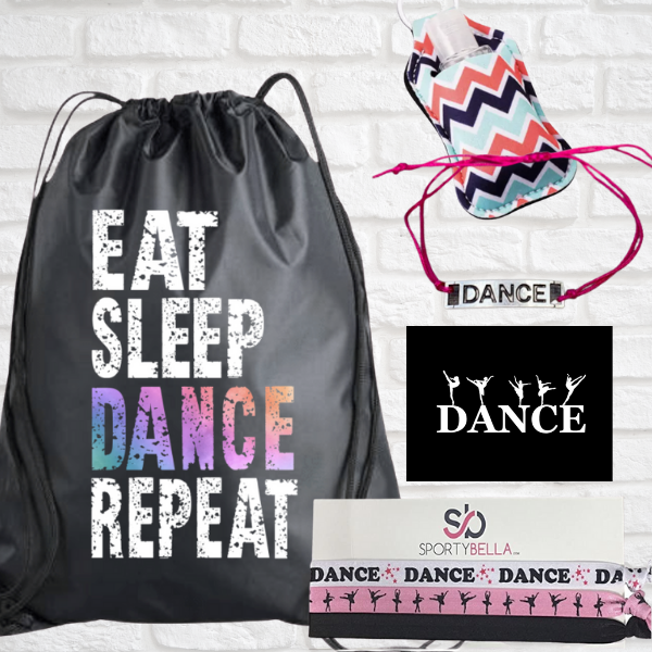 Dance Sportybag - Eat Sleep Dance Repeat Nylon Drawstring Bag